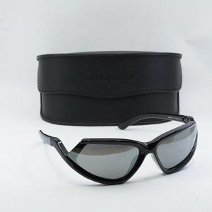 FINAL PRICE NEW BALENCIAGA BB0289S 001 BLACK SILVER SUNGLASSES